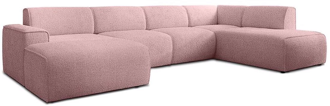 Pado U Now or Never 61 ugaona garnitura 415x218x78 cm roza desna
