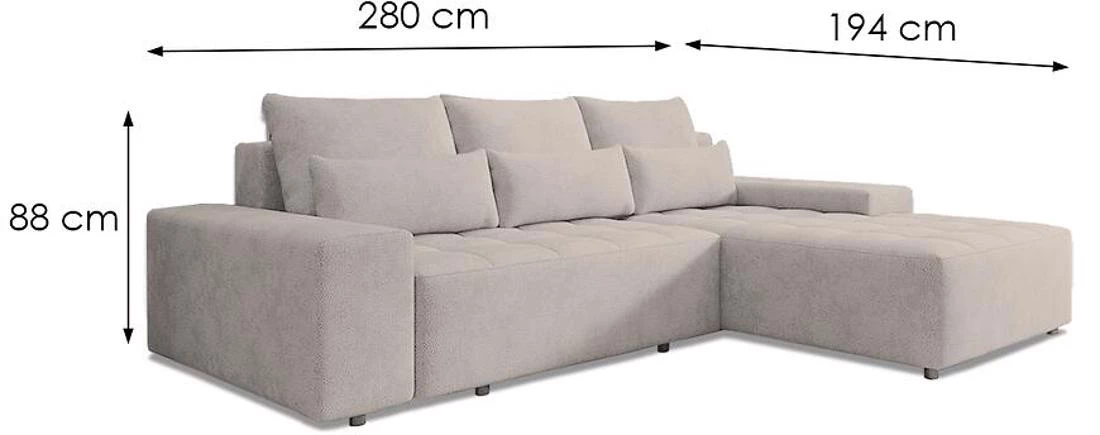 Ugaona sofa sa funkci?om spavanja Kanada Perfekt harmoni 04 univerzalna