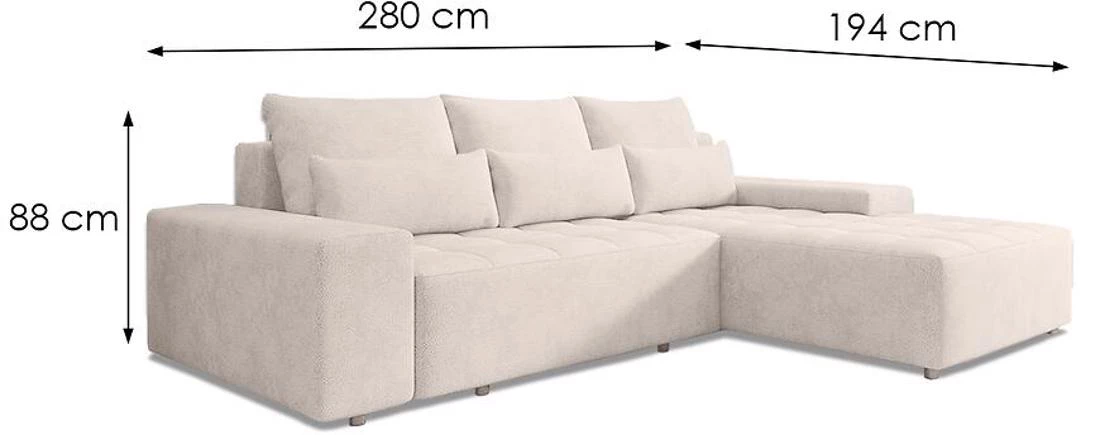 Ugaona sofa sa funkci?om spavanja Kanada Perfekt harmoni 02 univerzalna