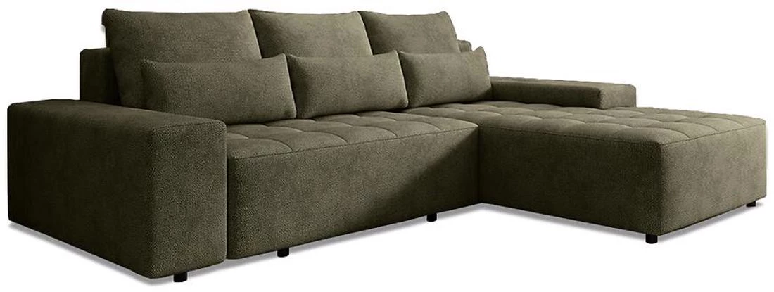 Canada Perfect Harmony 39 ugaoa garnitura sa ležajem i prostorom za odlaganje 280x194x88 cm zelena r