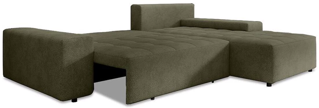 Canada Perfect Harmony 39 ugaoa garnitura sa ležajem i prostorom za odlaganje 280x194x88 cm zelena r