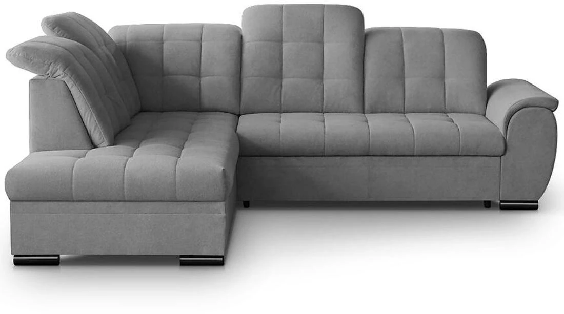 Bali Vardo 11 ugaona garnitura sa ležajem i prostorom za odlaganje 263x215x107 cm siva leva