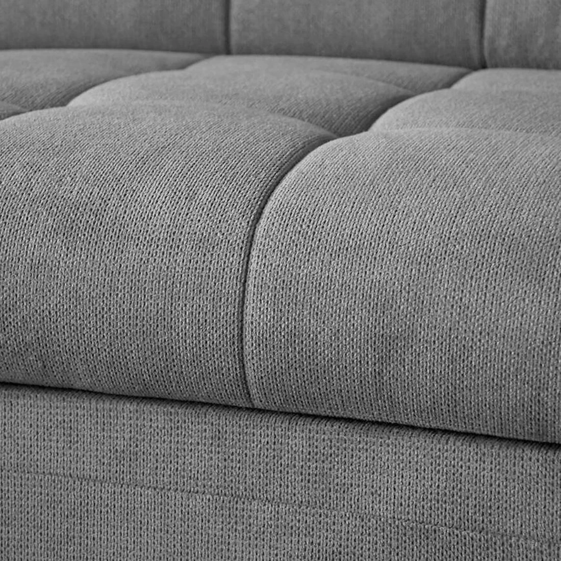 Bali Vardo 11 ugaona garnitura sa ležajem i prostorom za odlaganje 263x215x107 cm siva leva