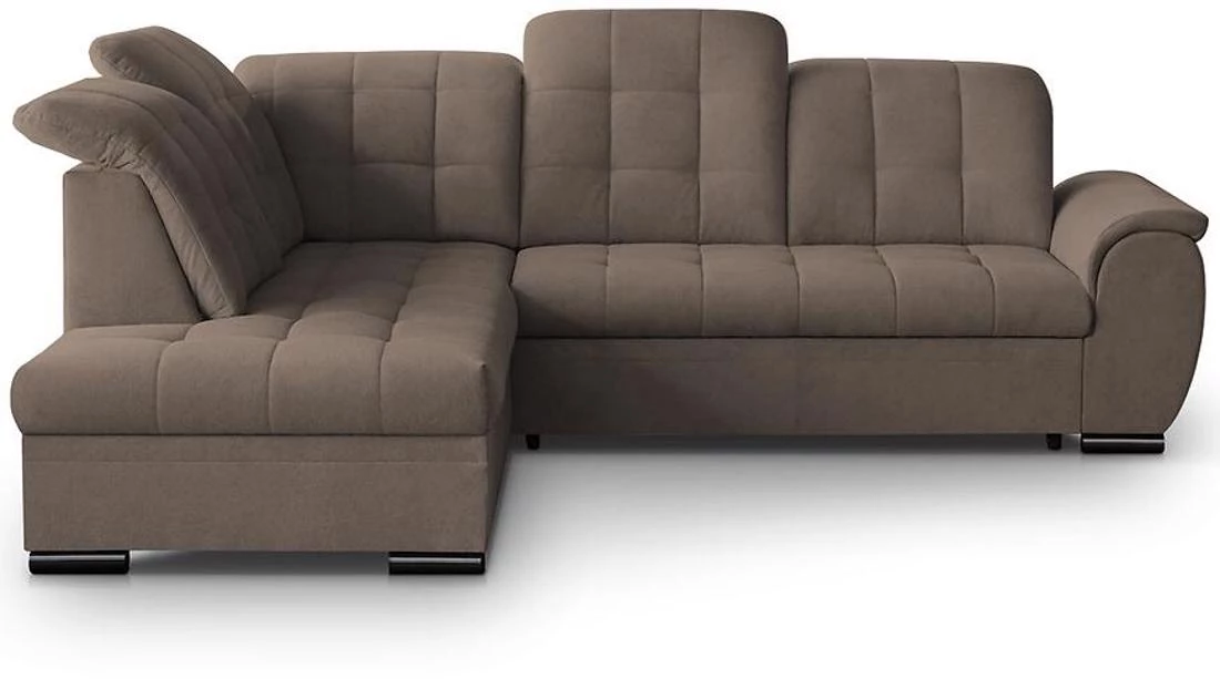 Bali Vardo 39 ugaona garnitura sa ležajem i prostorom za odlaganje 263x215x107 cm smeda leva