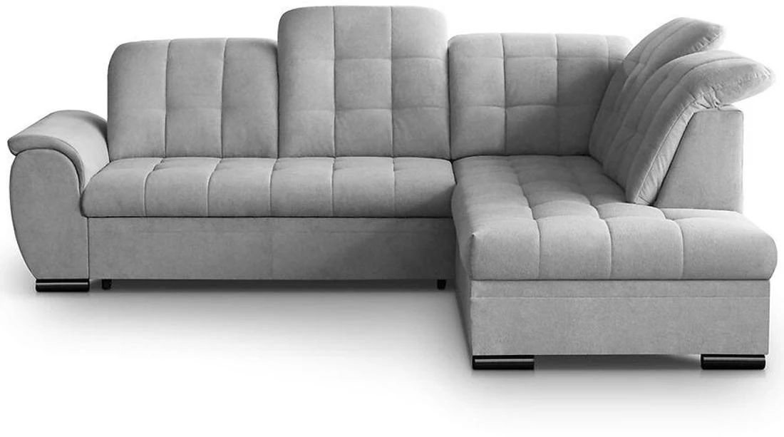Bali Vardo 06 ugaona garnitura sa ležajem i prostorom za odlaganje 263x215x107 cm svijetlo siva desn