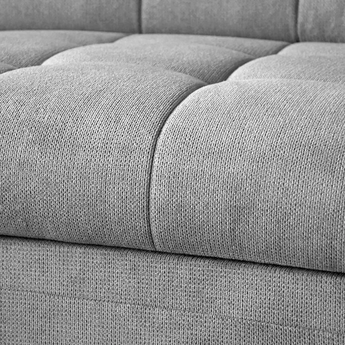 Bali Vardo 06 ugaona garnitura sa ležajem i prostorom za odlaganje 263x215x107 cm svijetlo siva desn