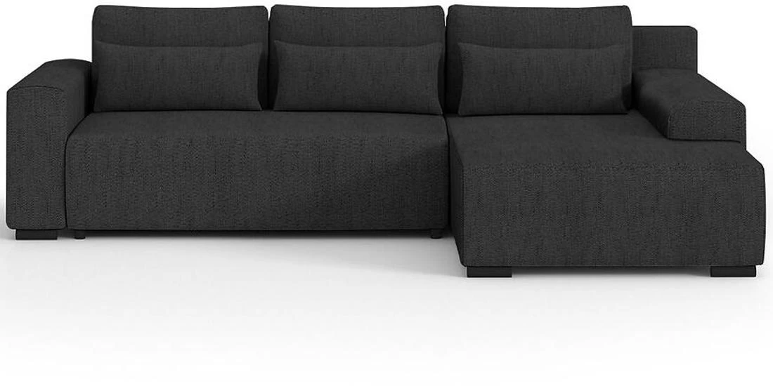 Benny L Modesto 489 ugaona garnitura sa ležajem i prostorom za odlaganje 270x186x81 cm tamno siva de