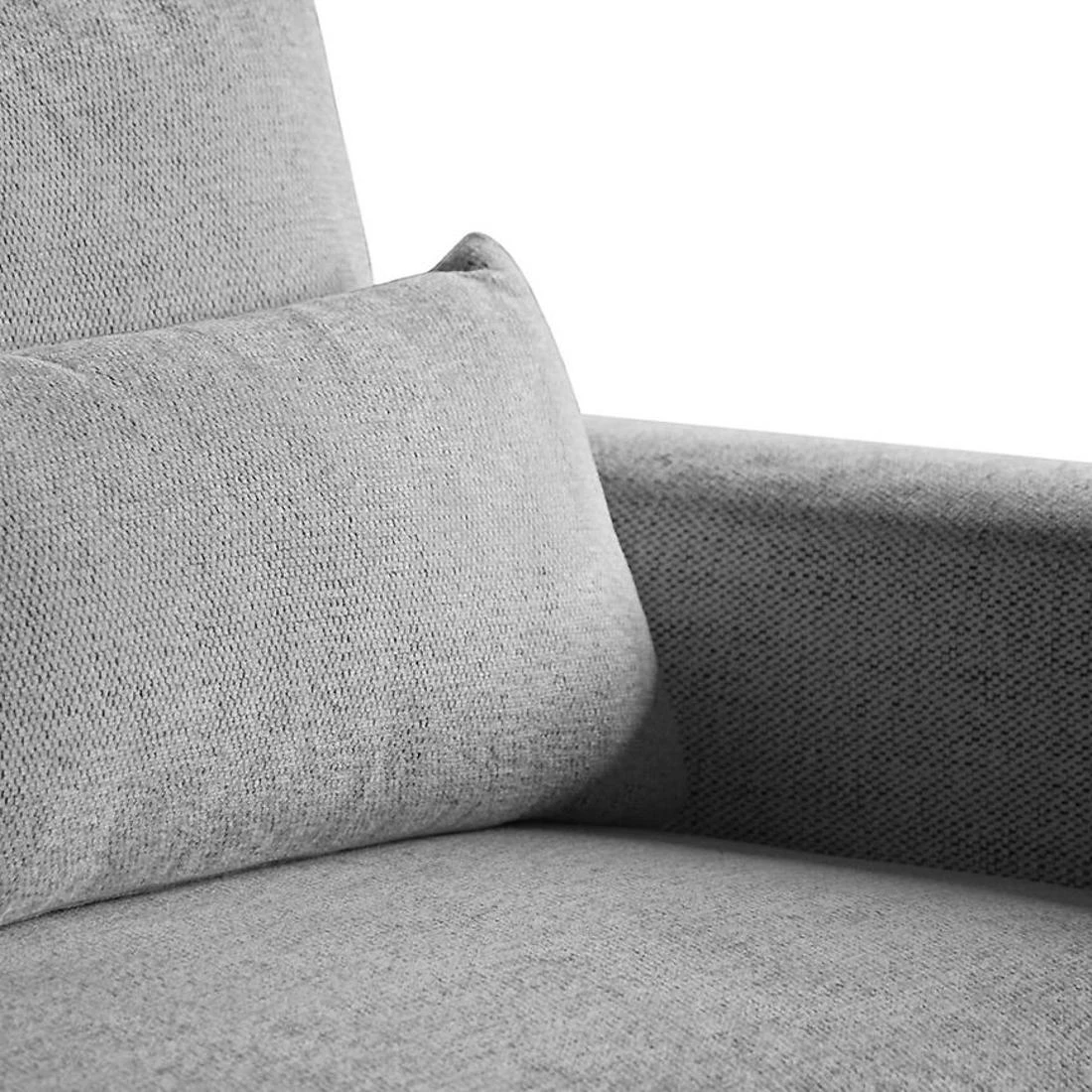 Benny L Modesto 481 ugaona garnitura sa ležajem i prostorom za odlaganje 270x186x81 cm siva leva