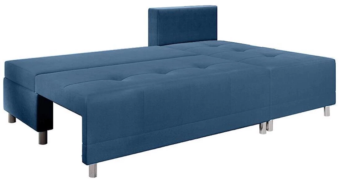 Max New Vena 12+10+18 ugaona garnitura sa ležajem i prostorom za odlaganje 203x140x92 cm plava rever