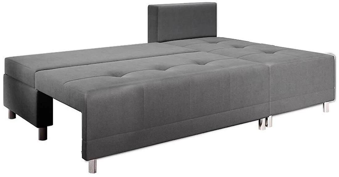 Max New Vena 18+16+15 ugaona garnitura sa ležajem i prostorom za odlaganje 203x140x92 cm siva reverz