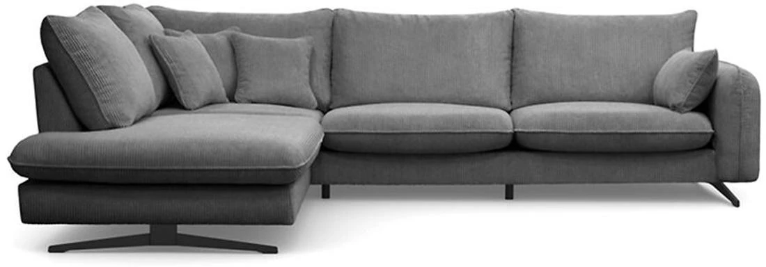 Prince L Poso 60 kutna garnitura 315x225x90 cm siva leva