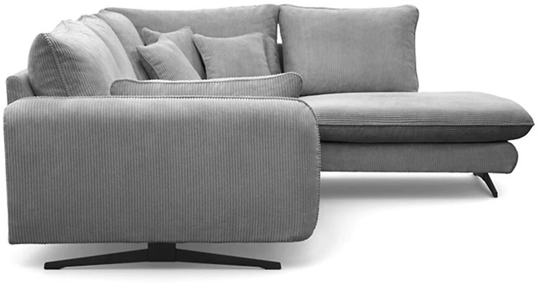 Prince L Poso 55 kutna garnitura 315x225x90 cm siva desna
