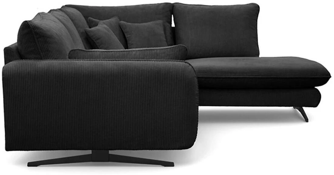 Prince L Poso 34 kutna garnitura 315x225x90 cm tamno siva desna