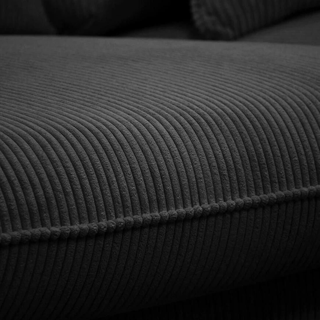 Prince L Poso 34 kutna garnitura 315x225x90 cm tamno siva leva