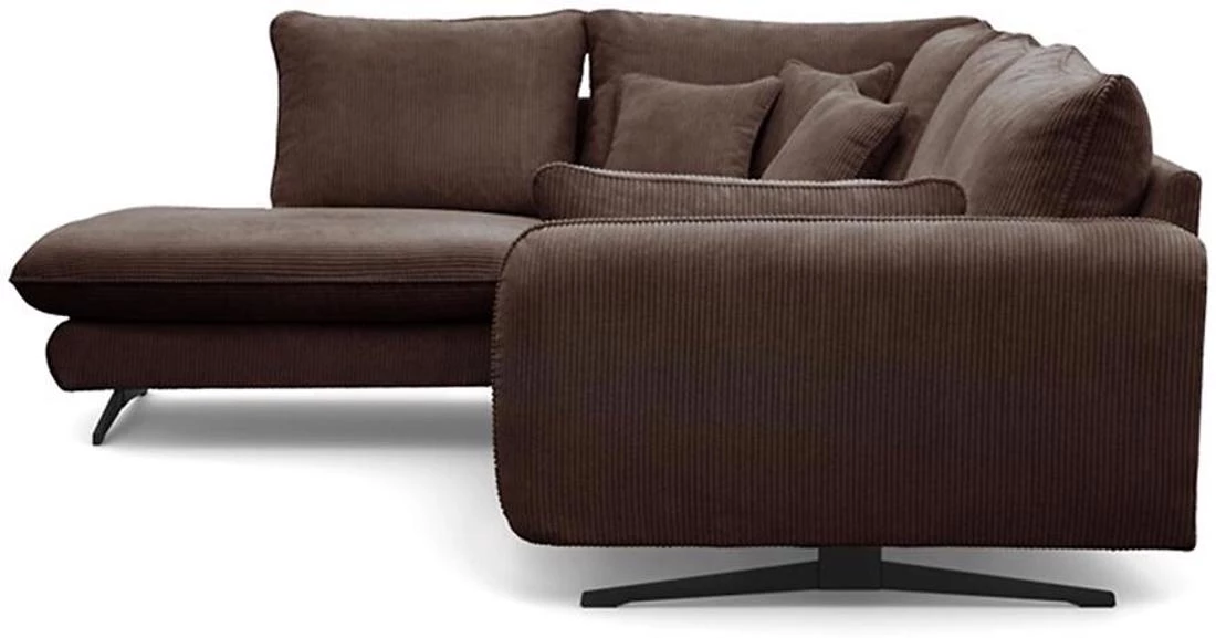 Prince L Poso 06 ugaona garnitura 315x225x90 cm smeda leva