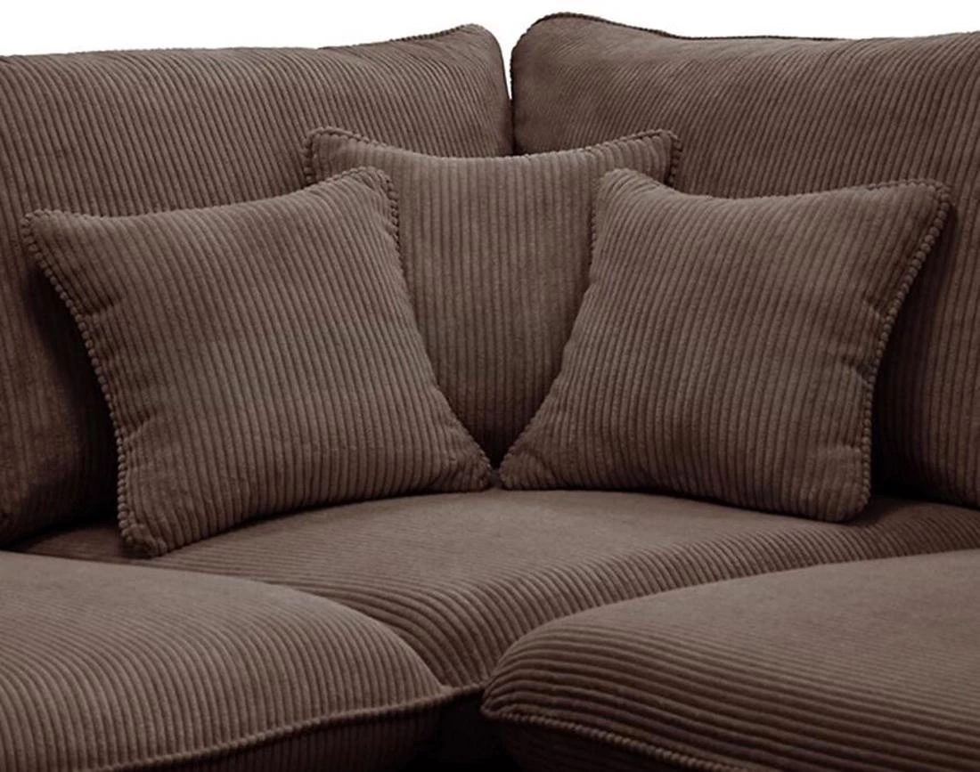 Prince L Poso 06 ugaona garnitura 315x225x90 cm smeda leva