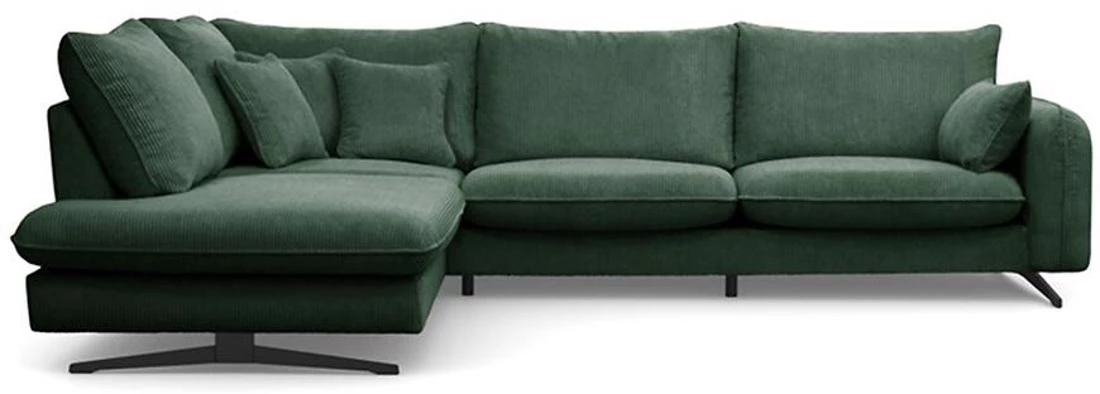 Prince L Poso 14 kutna garnitura 315x225x90 cm zelena leva