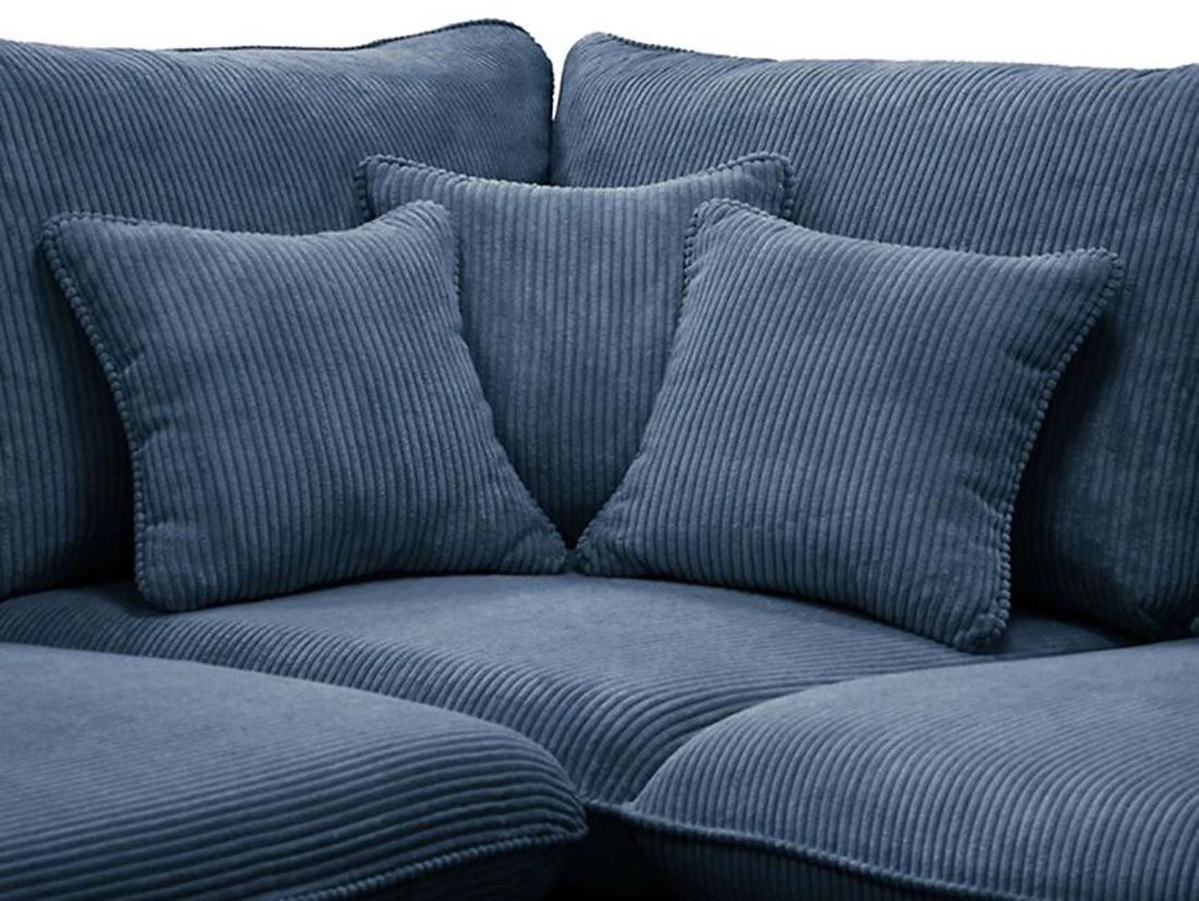 Prince L Poso 05 kutna garnitura 315x225x90 cm plava leva