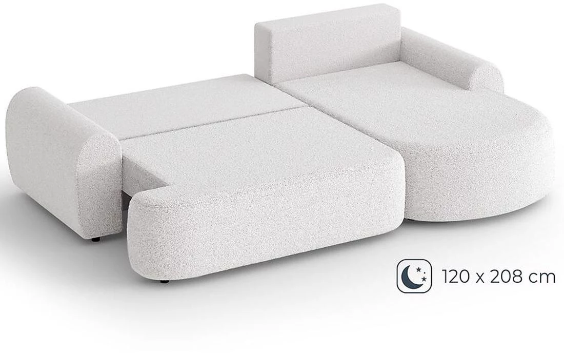 Olivio Premium L Catch Me 01  ugaona garnitura sa ležajem i prostorom za odlaganje 266x170x87 cm kre