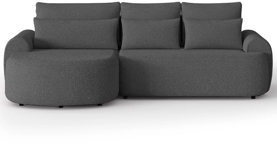 Olivio Premium L Catch Me 26  ugaona garnitura sa ležajem i prostorom za odlaganje 266x170x87 cm siv