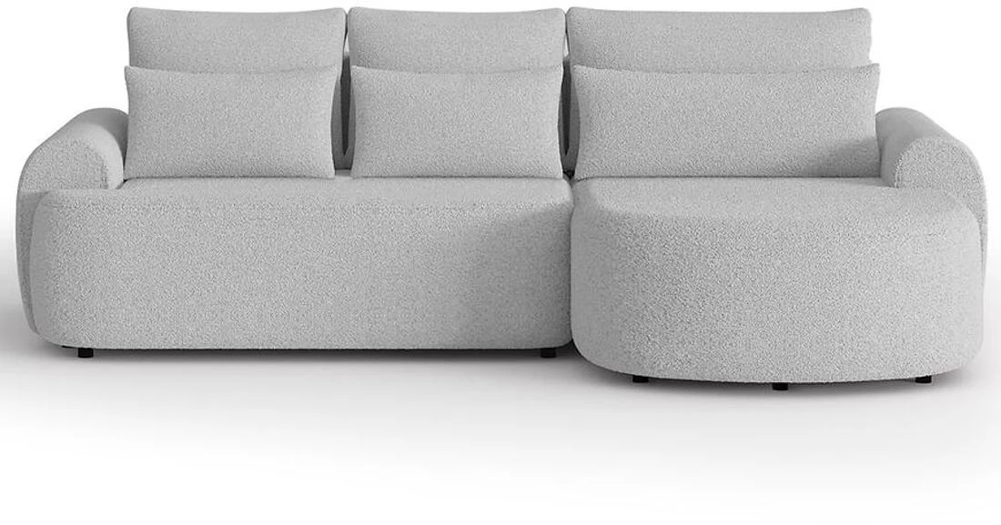 Olivio Premium L Catch Me 22 ugaona garnitura sa ležajem i prostorom za odlaganje 266x170x87 cm siv