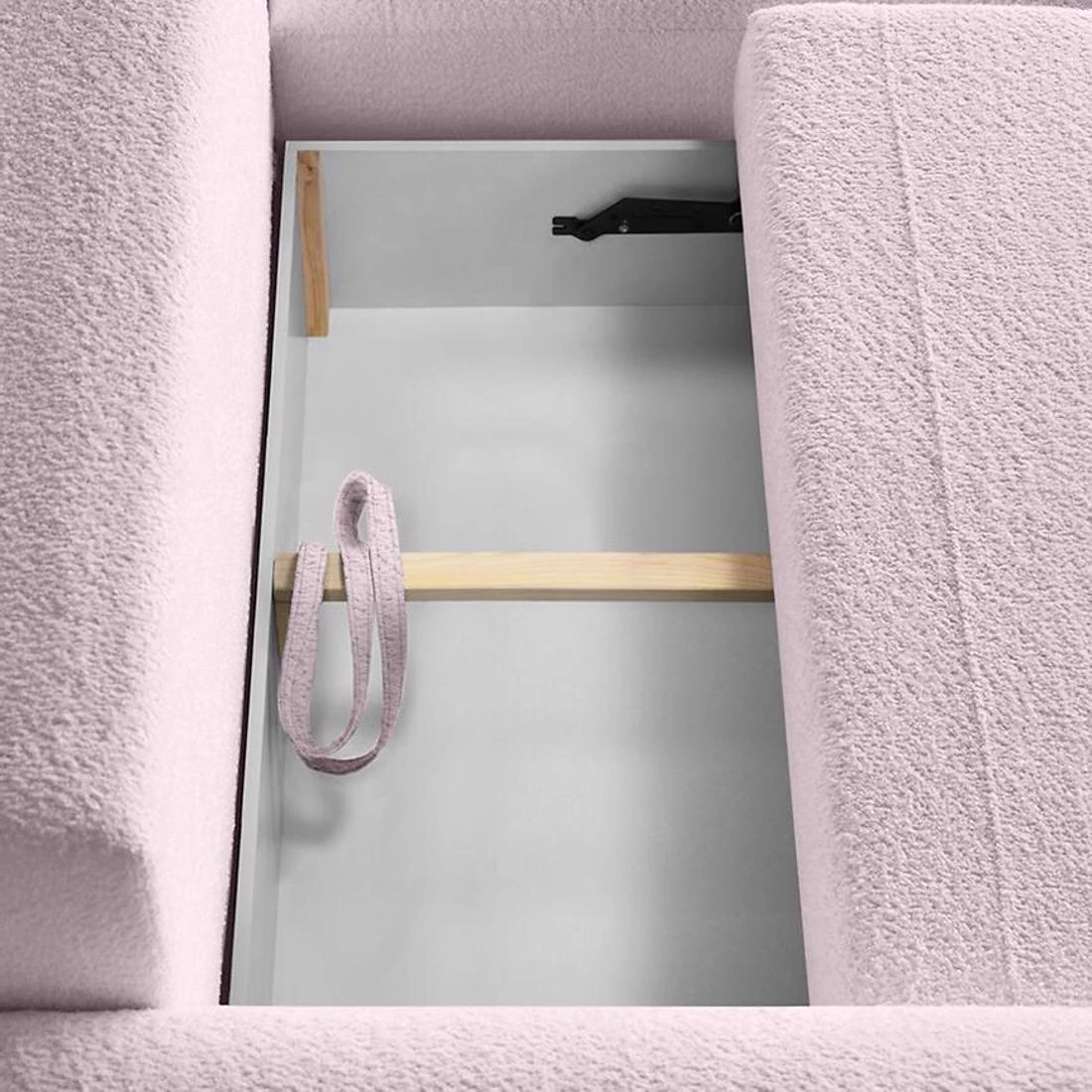 Olivio Premium L Catch Me 21 ugaona garnitura sa ležajem i prostorom za odlaganje 266x170x87 cm roz