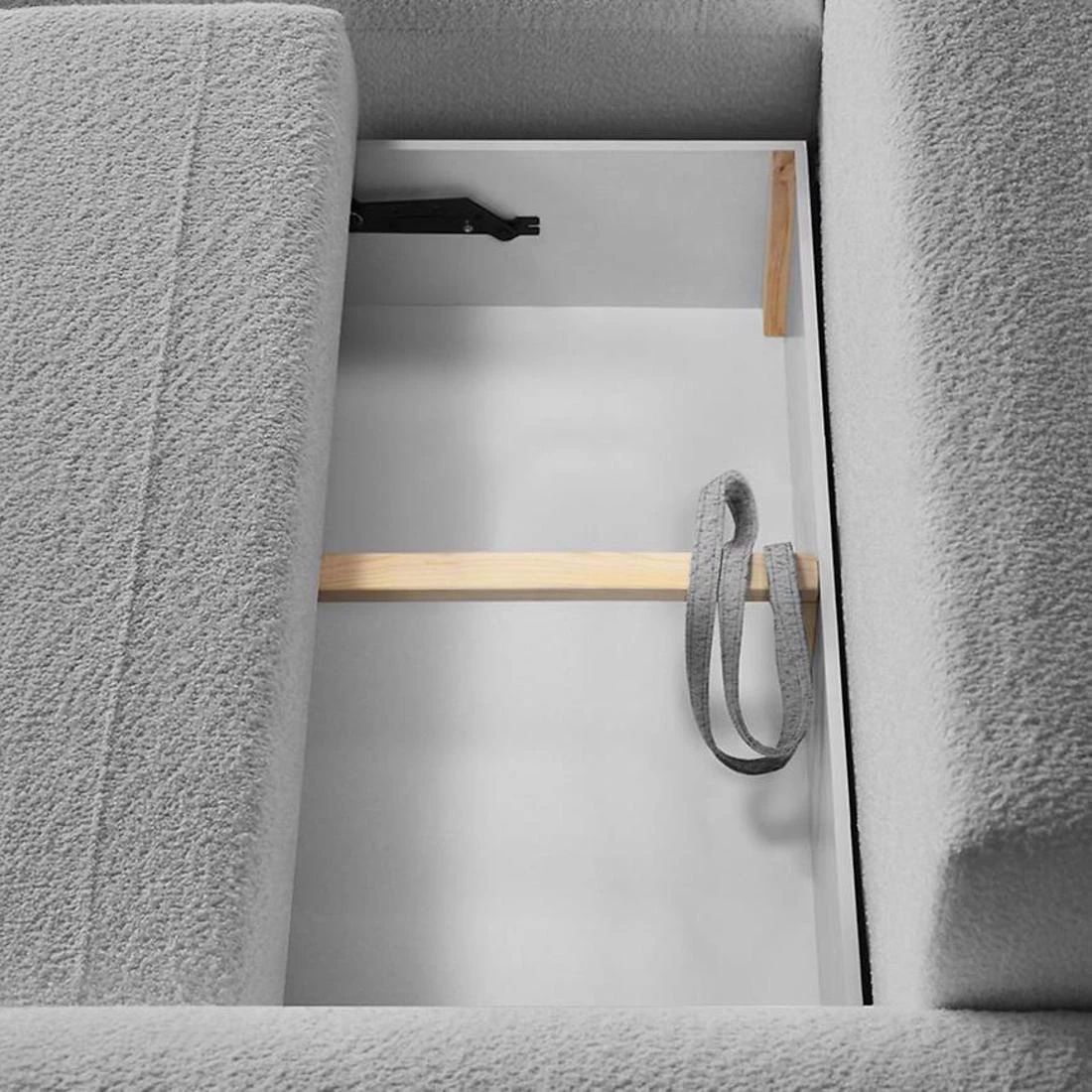 Olivio Premium L Catch Me 24 ugaona garnitura sa ležajem i prostorom za odlaganje 266x170x87 cm siv