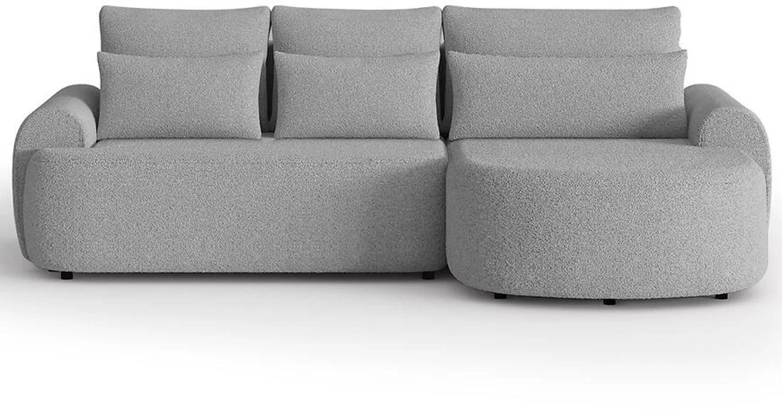 Olivio Premium L Catch Me 24 ugaona garnitura sa ležajem i prostorom za odlaganje 266x170x87 cm siv