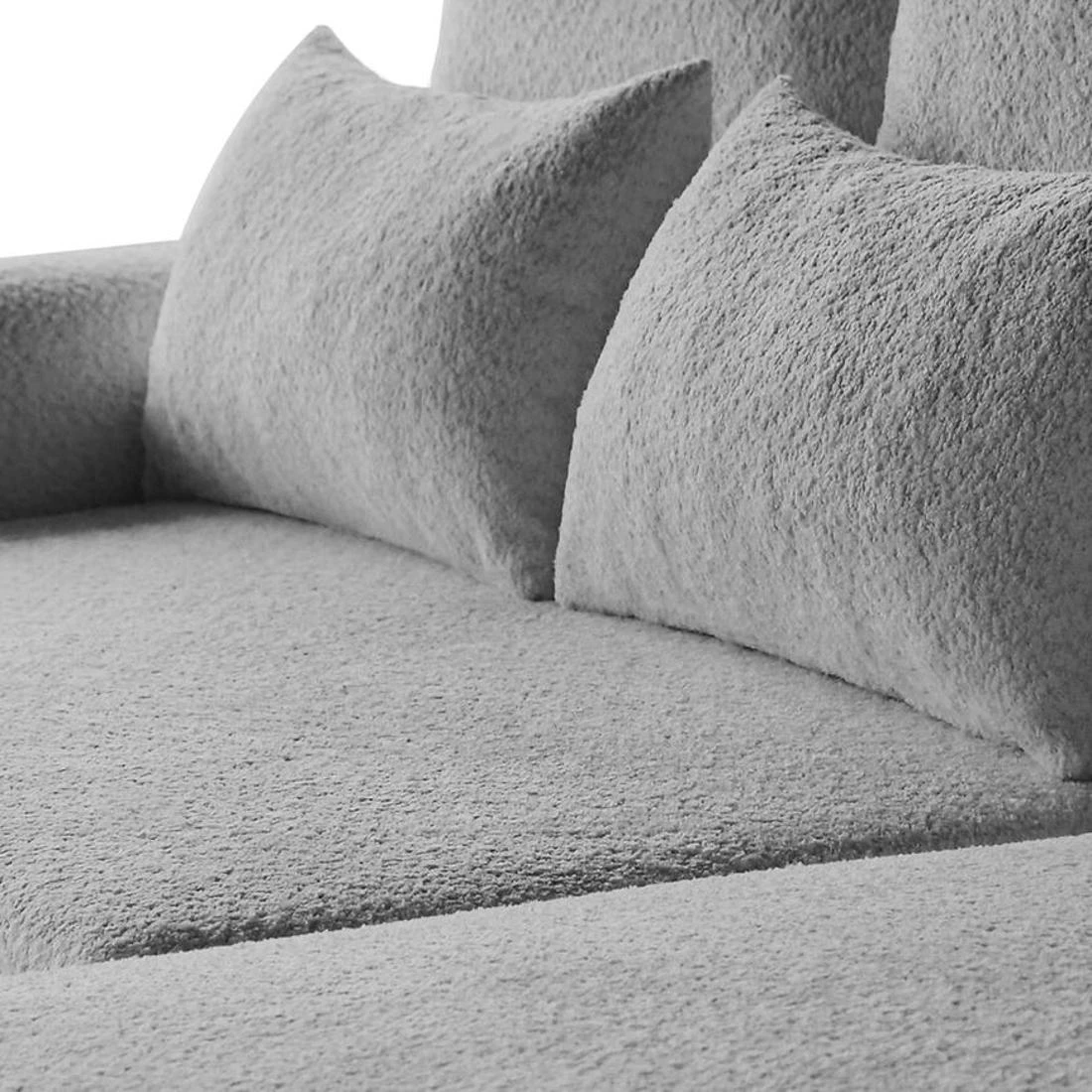 Olivio Premium L Catch Me 24 ugaona garnitura sa ležajem i prostorom za odlaganje 266x170x87 cm siv