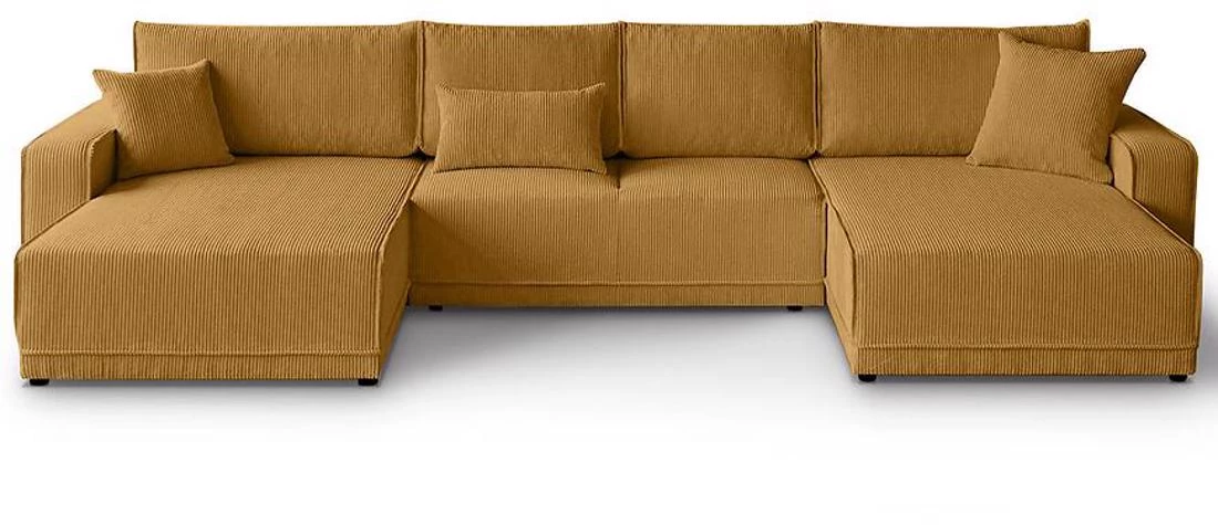 Primo U Poso 01 ugaona garnitura sa ležajem i prostorom za odlaganje 390x185x86 cm ugaona garnitura