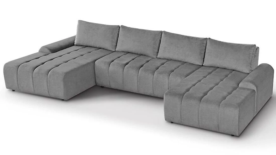 Costa U Vogue 15 ugaona garnitura sa ležajem 367x169x80 cm siva univerzalna