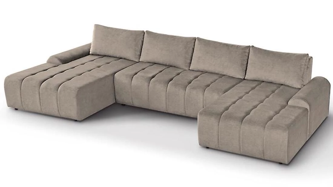 Costa U Vogue 04 ugaona garnitura sa ležajem 367x169x80 cm bež univerzalna