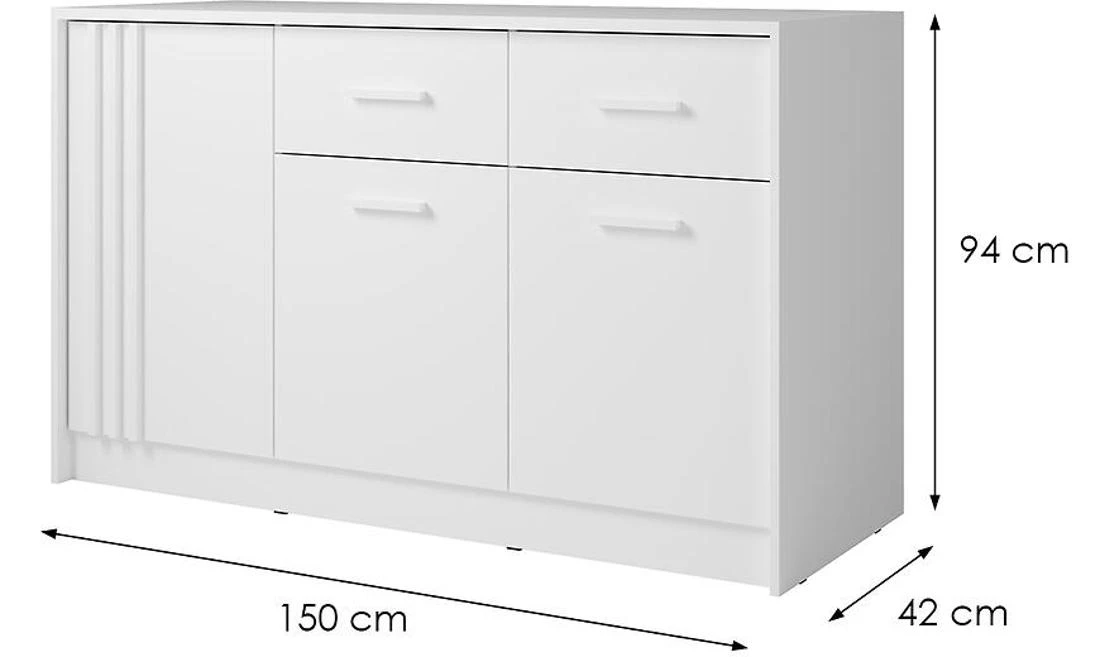 Kanada Cd-21 komoda 150x42x94 bijela