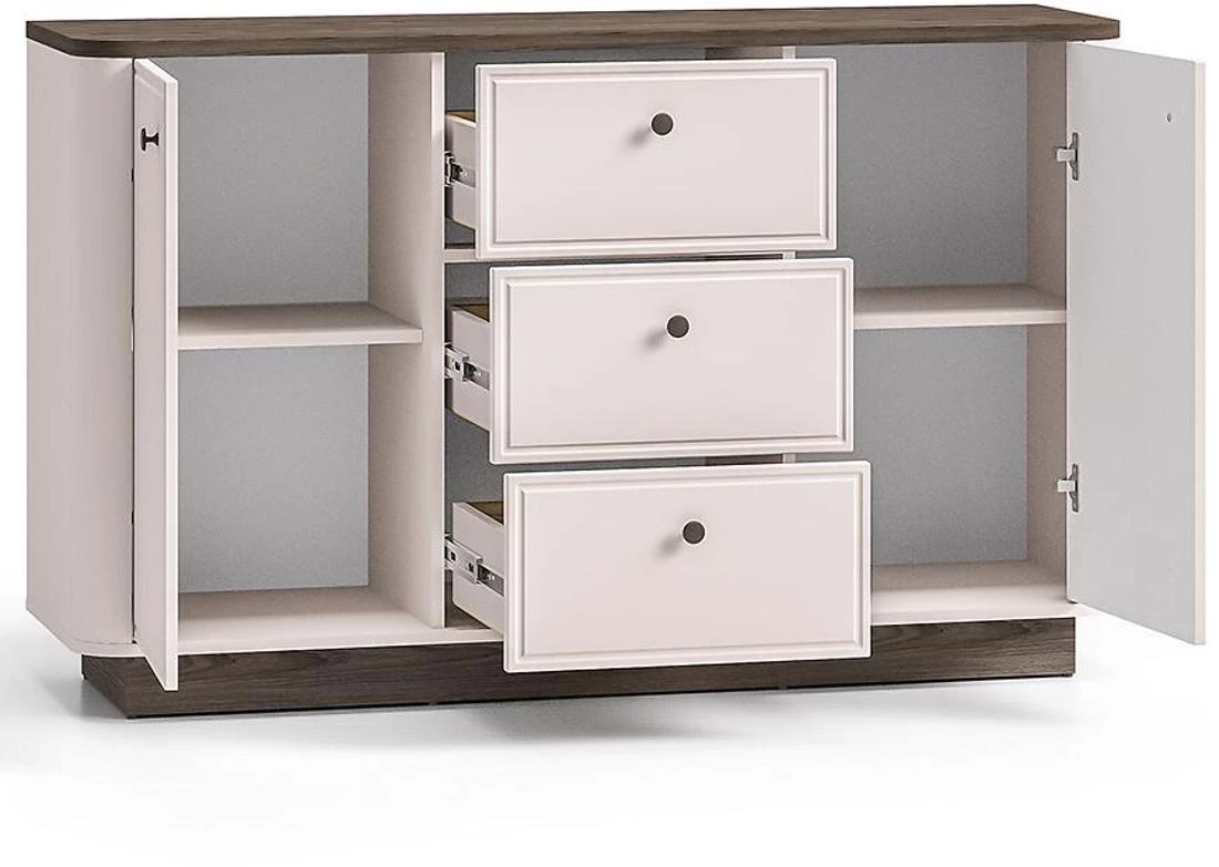 Vilavio 04 komoda 138x40x85 hrast/kašmir