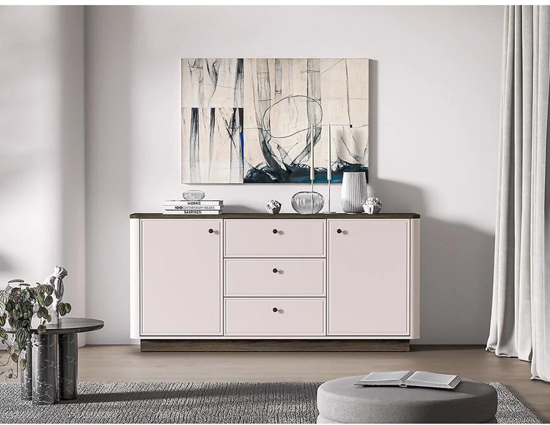 Vilavio 03 komoda 180x40x85 hrast/kašmir