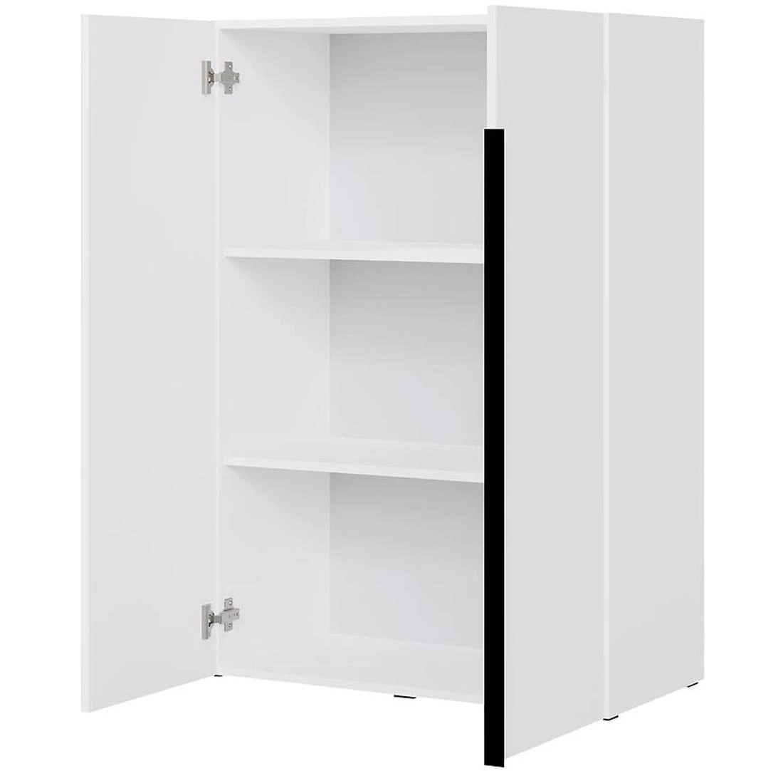 Slim 2D komoda 80x42,5x120 bela
