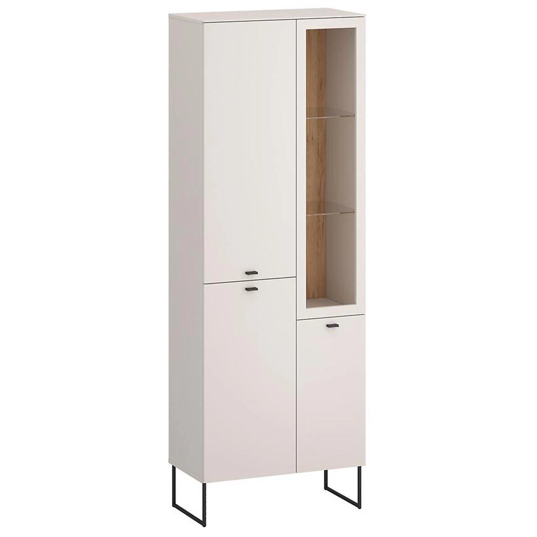Sao Paulo vitrina 70,1x37x197 kašmir/hrast
