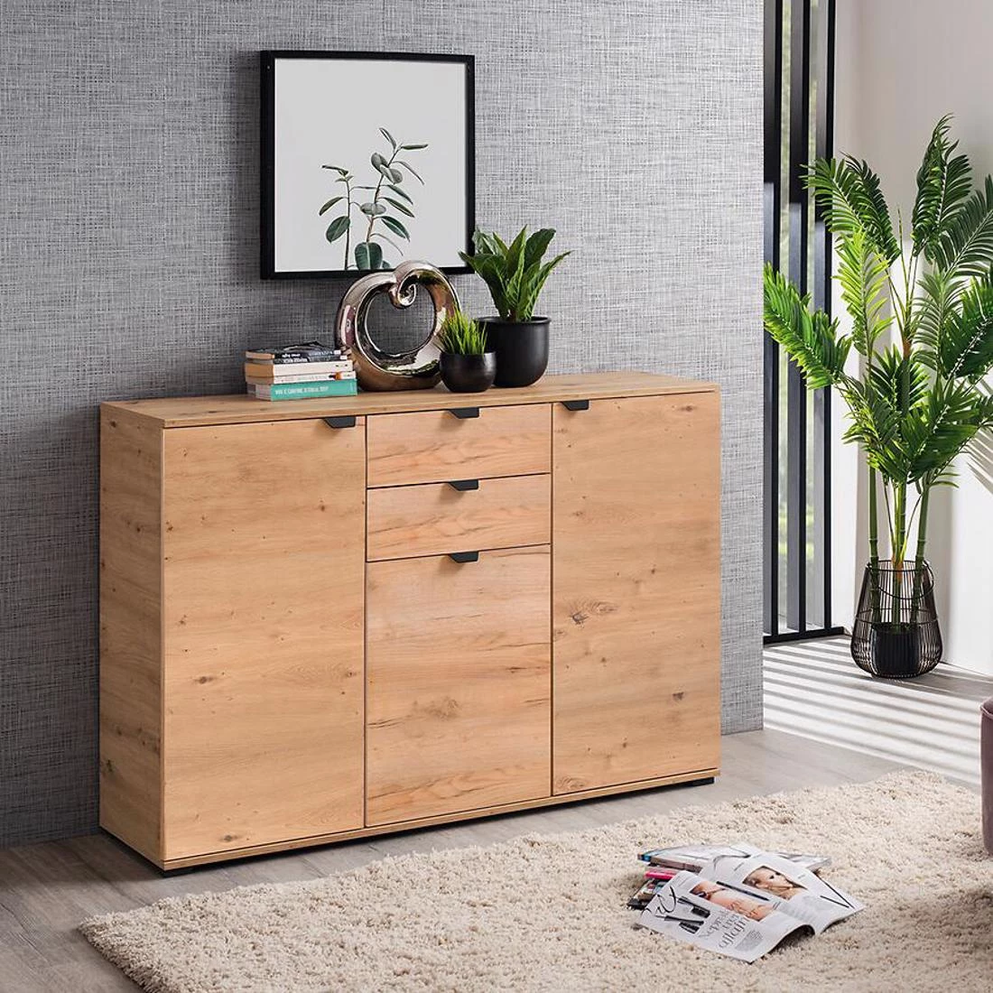 Duerto komoda 135x40x95 hrast