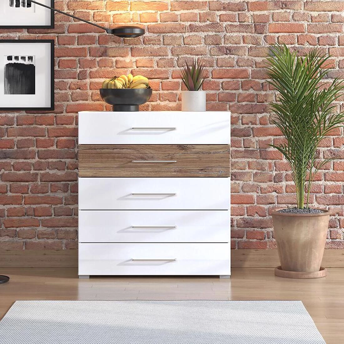Masilia komoda 90x41,5x98 bela