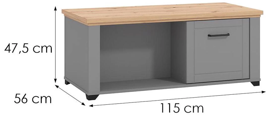 Valensi?a stocic za kafu 56x115x47,5 grafit/artisan