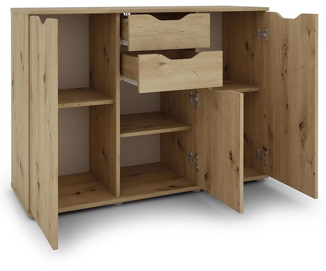 Ines komoda 108x38x78,7 hrast