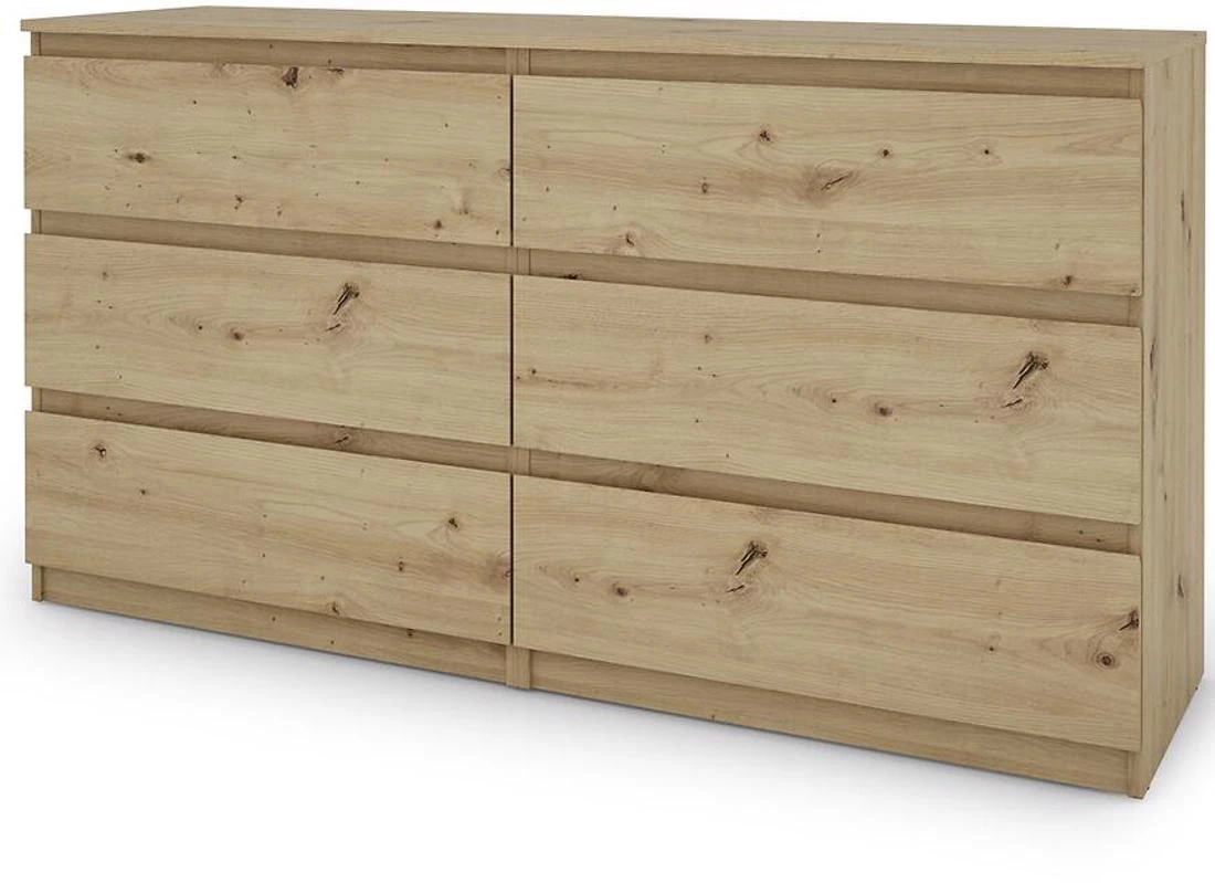Hugo 150 komoda 150x42x80 hrast