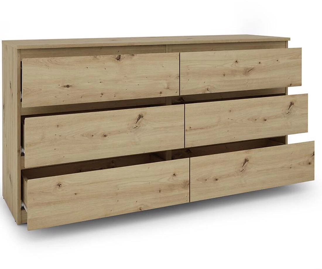 Hugo 150 komoda 150x42x80 hrast