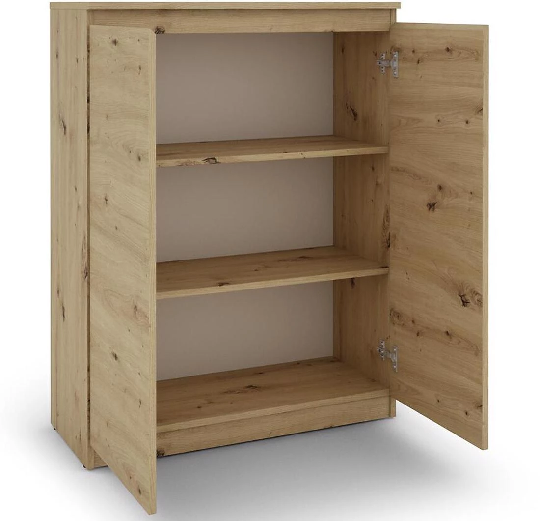 Hugo 80 komoda 80x34x104 hrast