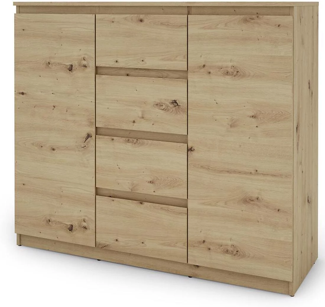 Hugo komoda 120x42x104 hrast
