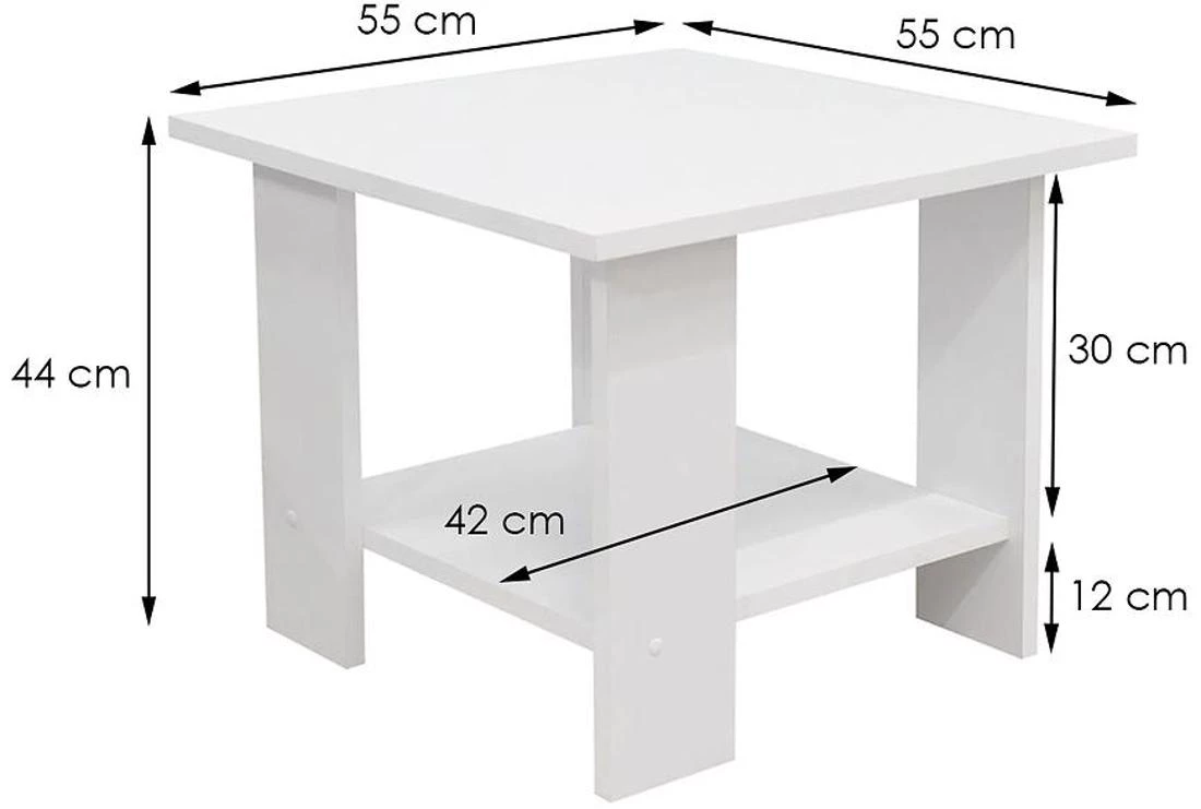 Lena stocic za kafu 55x55x44 bela