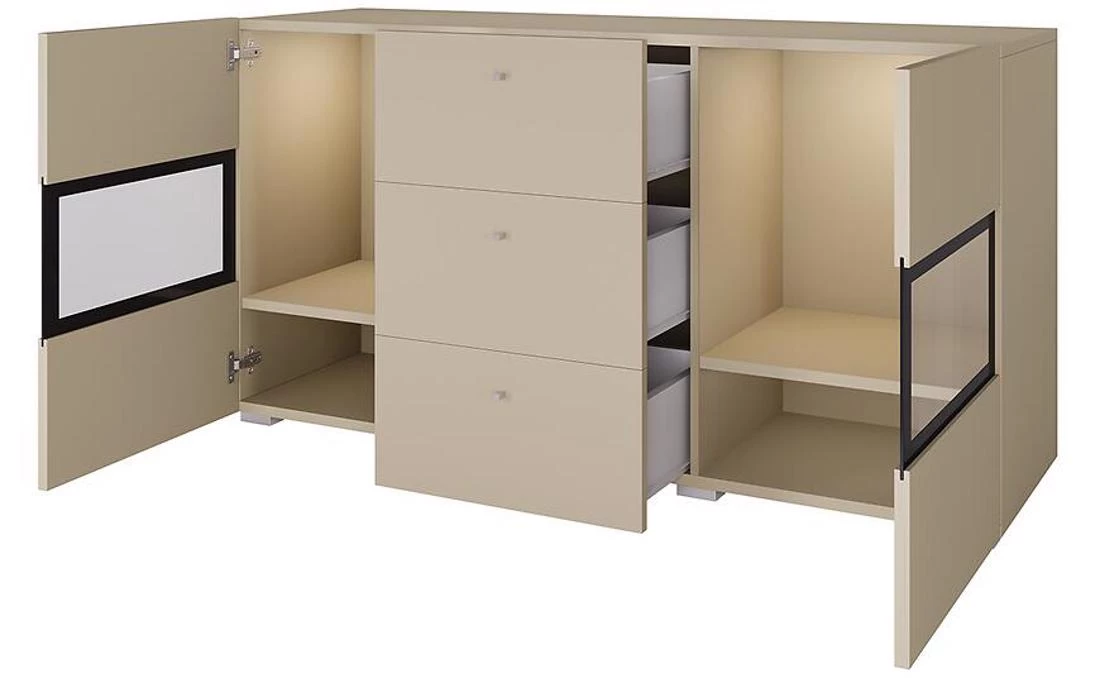 Baros komoda 132x39x70 bež