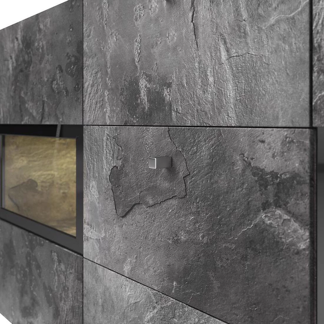 Baros komoda 132x39x70 tamni beton