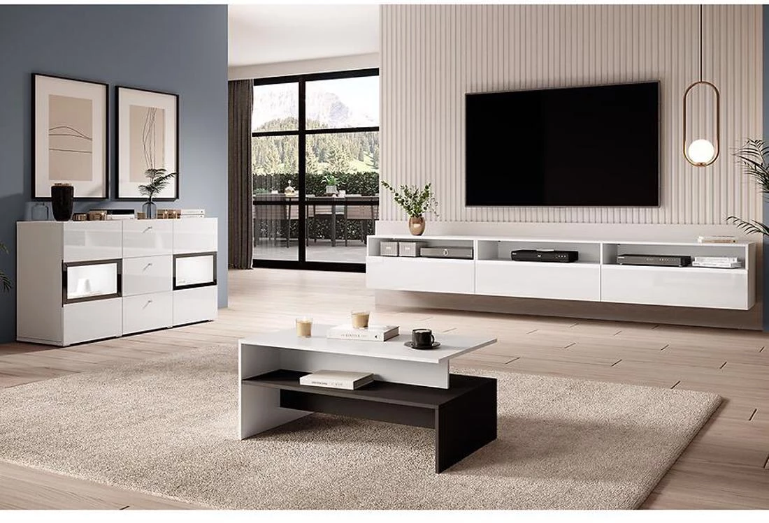 Baros 26 komoda 132x39x70 bela