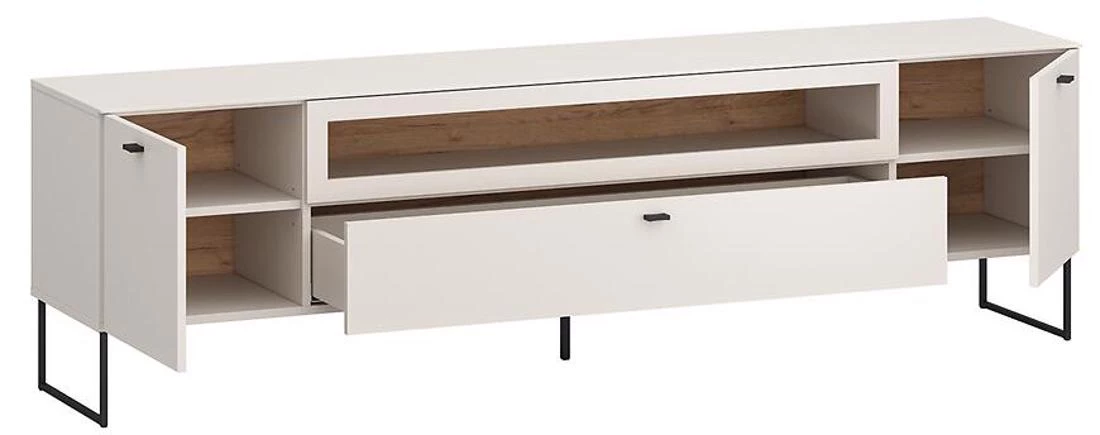 Sao Paulo TV komoda 200x40x57 kašmir/hrast